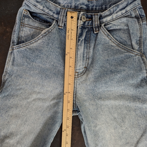 Brandy Melville / J. Galt light wash wide leg cargo jeans - Picture 4 of 6